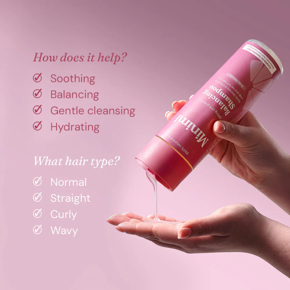 Miniml Balancing Shampoo Uplifting Pink Grapefruit 400ml - Image 5