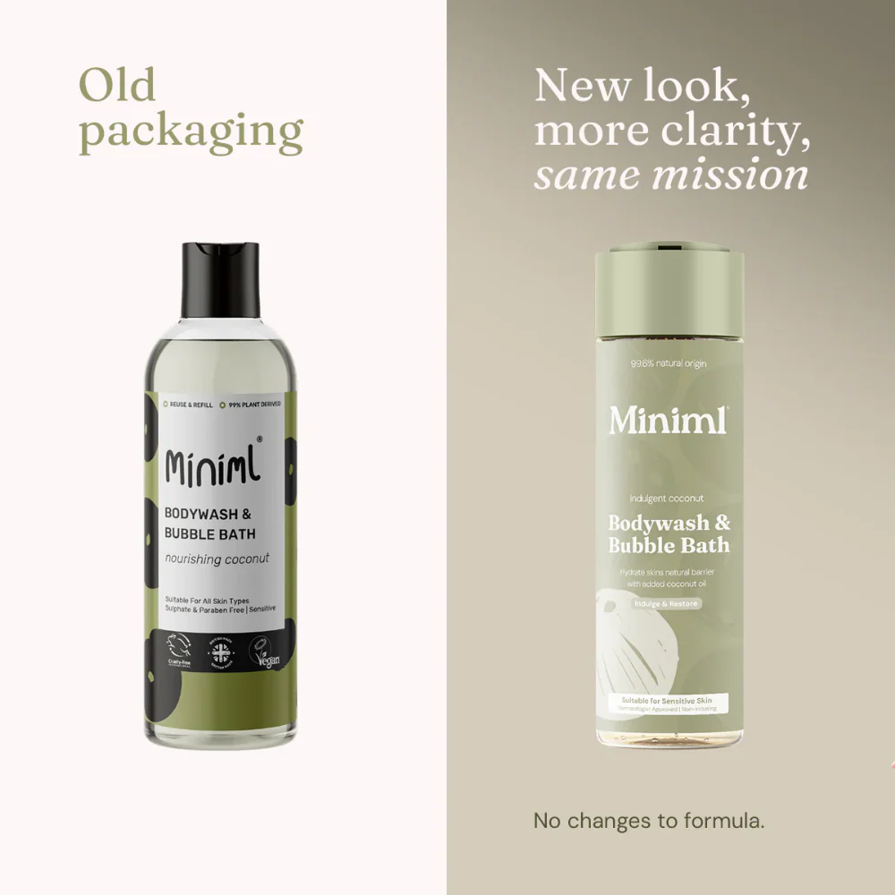 Miniml Body Wash & Bubble Bath Indulgent Coconut 400ml - Image 6