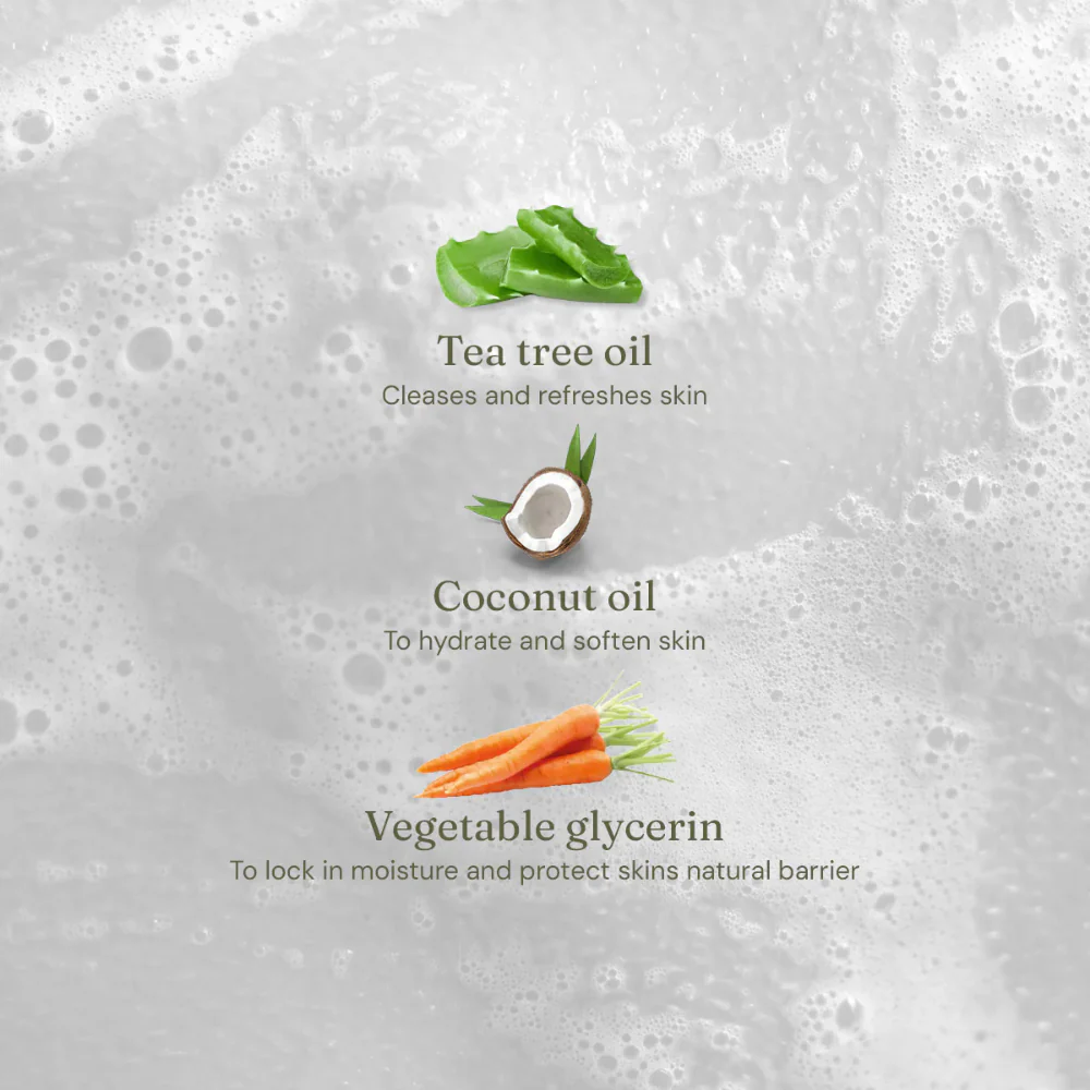 Miniml Body Wash & Bubble Bath Refreshing Tea Tree & Mint 400ml - Image 5