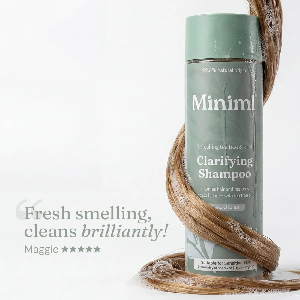 Miniml Clarifying Shampoo Refreshing Tea Tree & Mint 400ml - Image 8