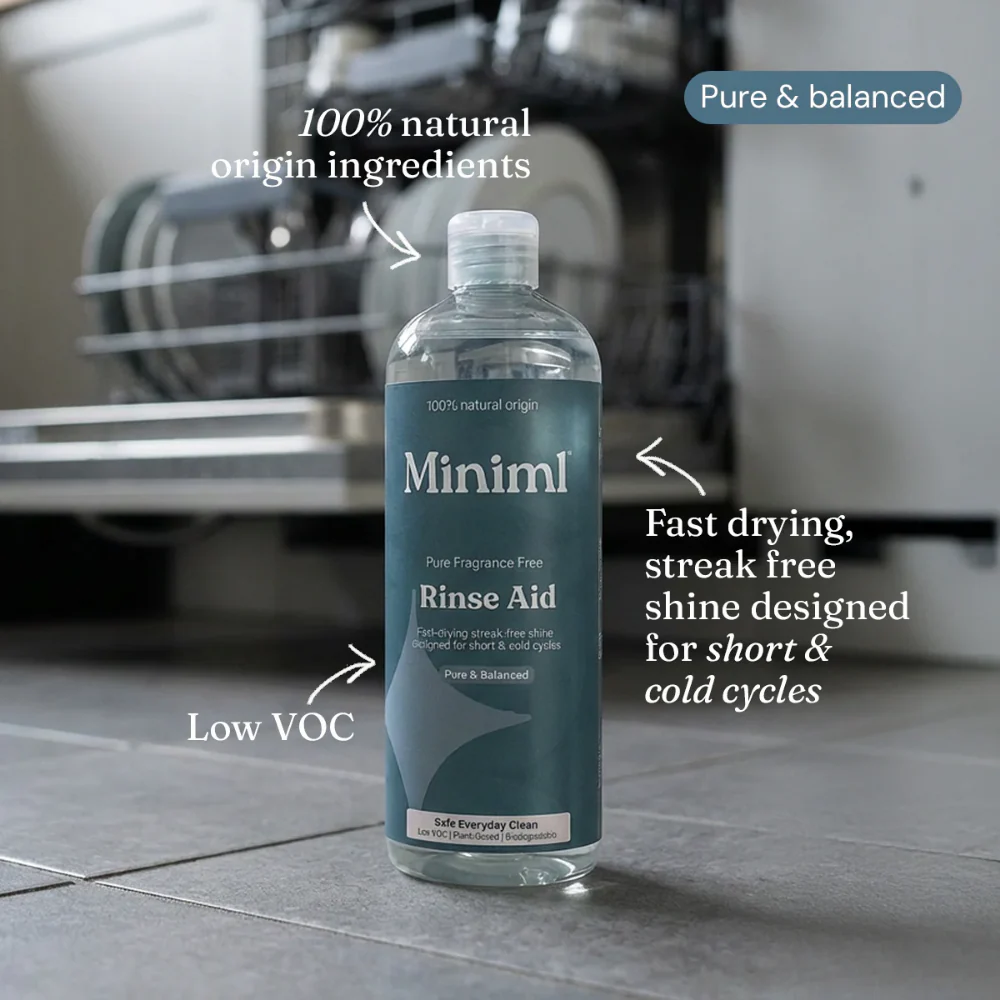 Miniml Dishwasher Rinse Aid Unscented 400ml - Image 2