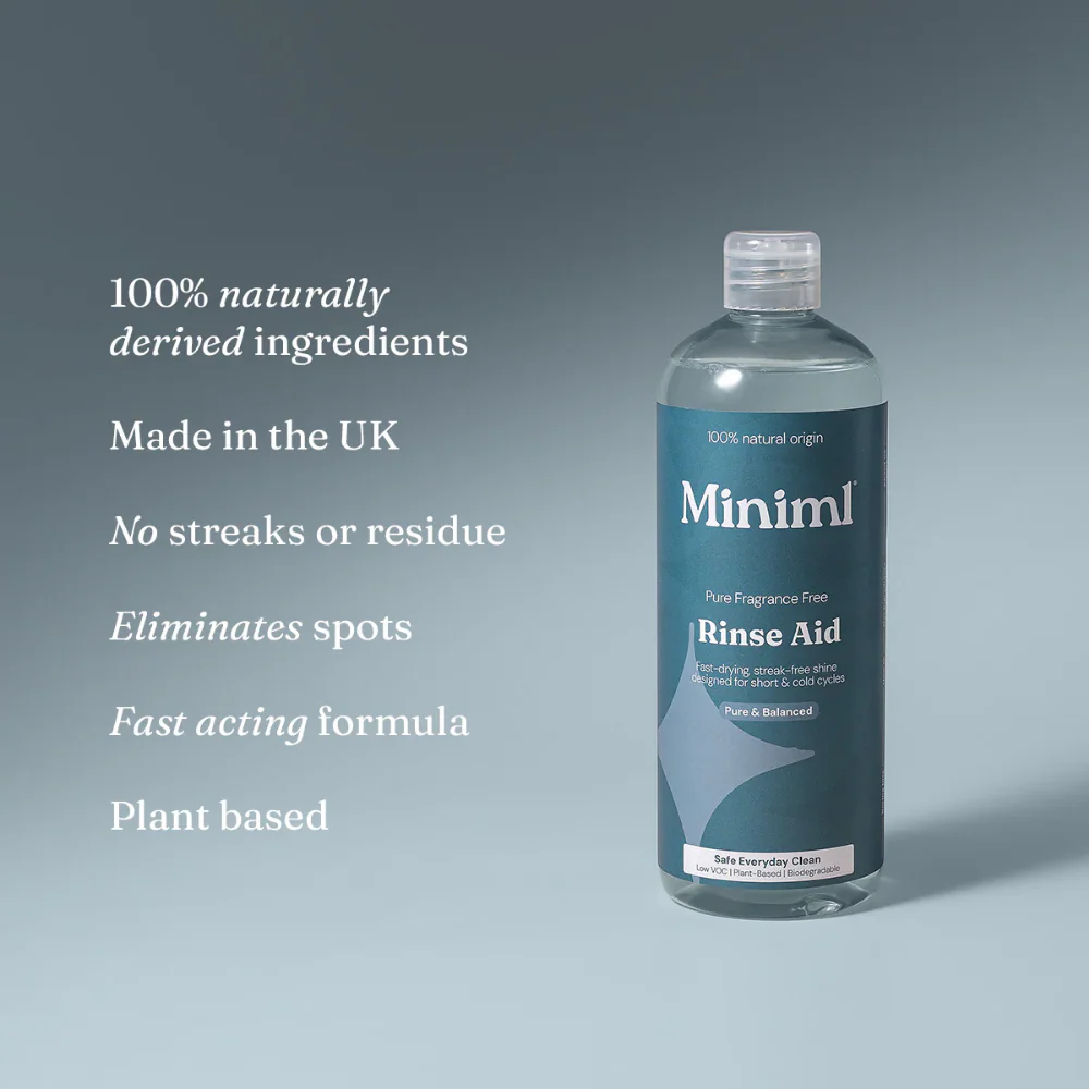 Miniml Dishwasher Rinse Aid Unscented 400ml - Image 3
