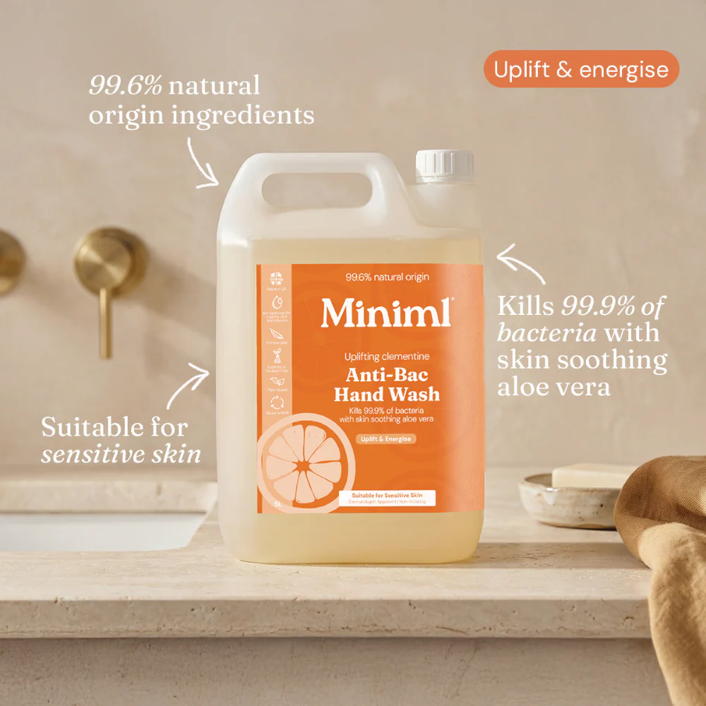 Miniml Eco-Friendly Anti-Bacterial Hand Soap Clementine 5000ml - Image 2