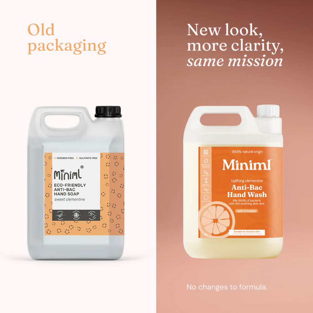 Miniml Eco-Friendly Anti-Bacterial Hand Soap Clementine 5000ml - Image 4