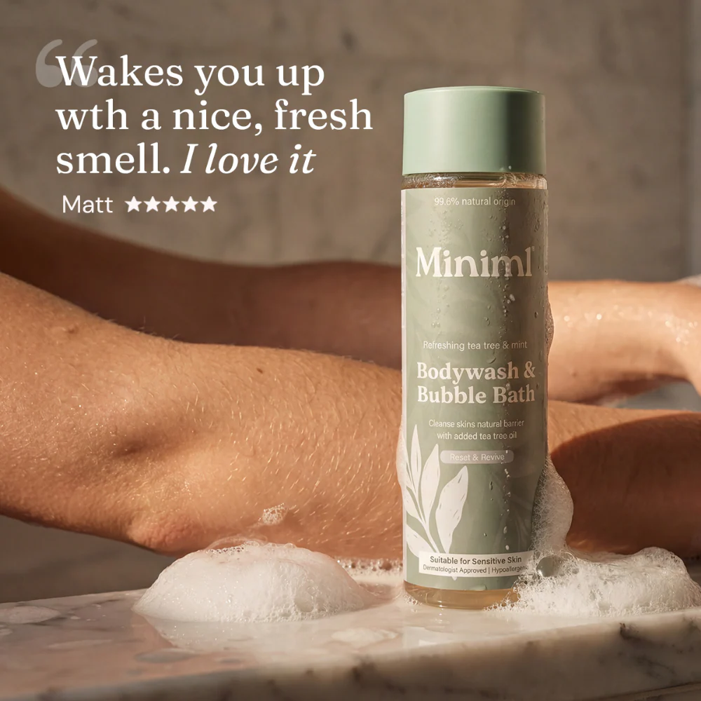 Miniml Eco-Friendly Body Wash & Bubble Bath Tea Tree + Mint 5000ml - Image 7