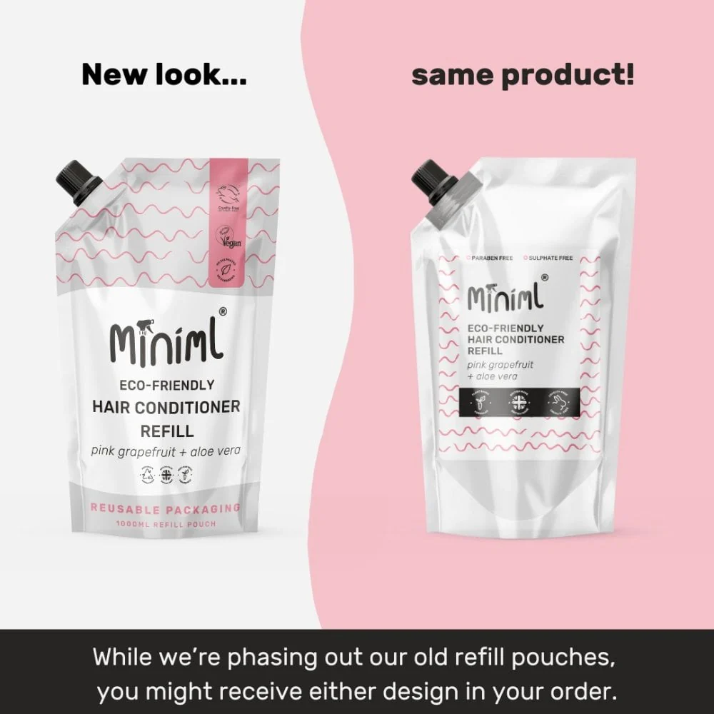 Miniml Eco-Friendly Conditioner Pink Grapefruit + Aloe Vera 1000ml - Image 2