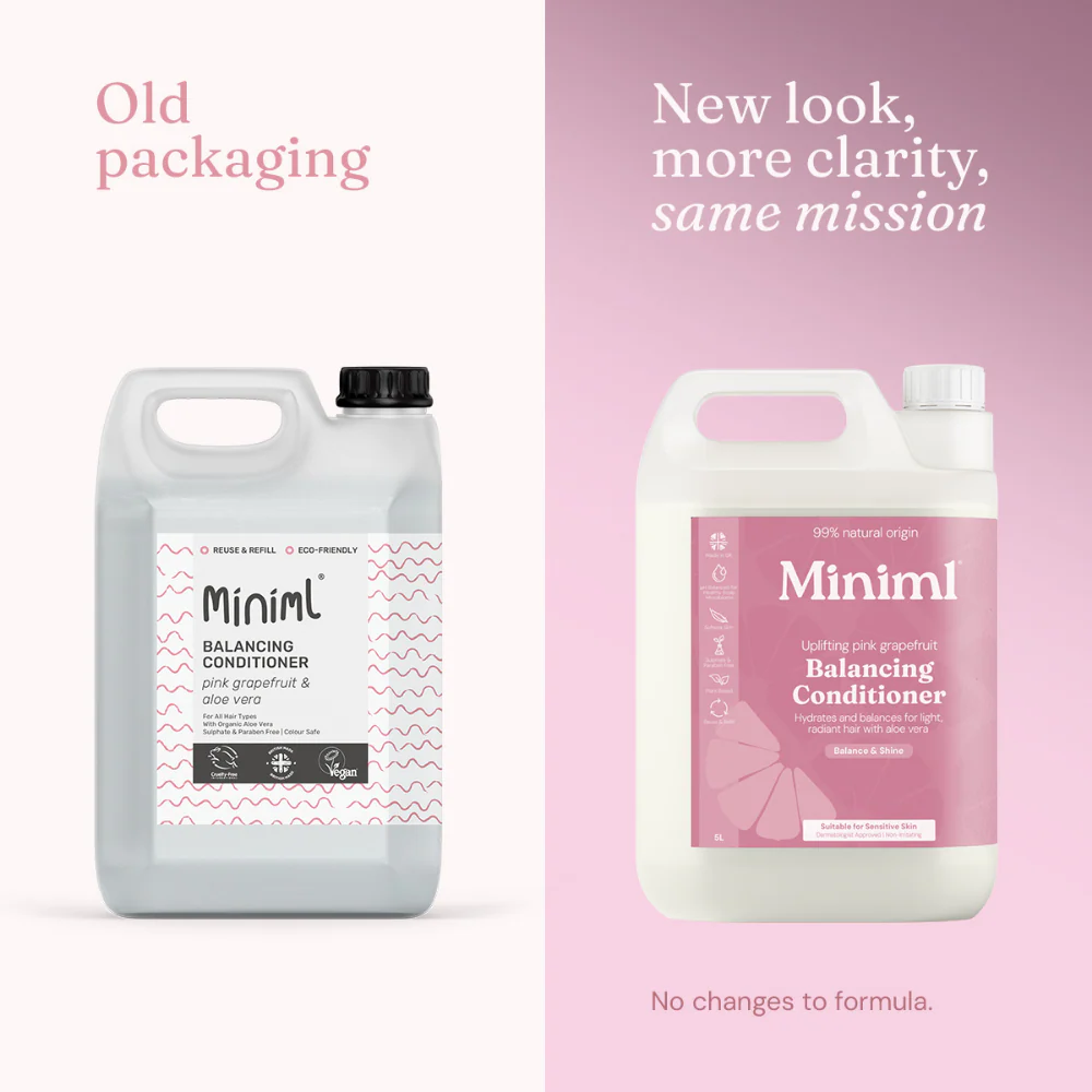 Miniml Eco-Friendly Conditioner Pink Grapefruit + Aloe Vera 5000ml - Image 4
