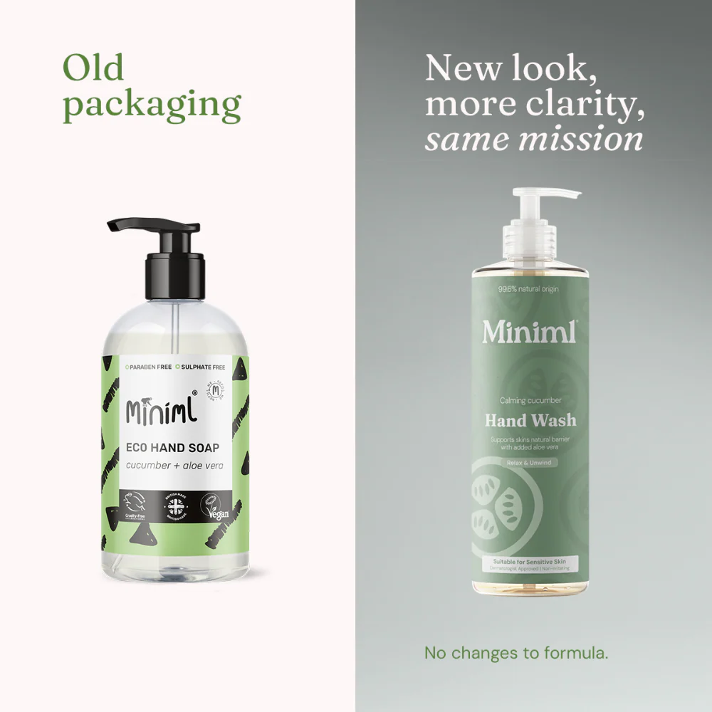 Miniml Eco-Friendly Hand Soap 500ml Plastic Pump - Image 5