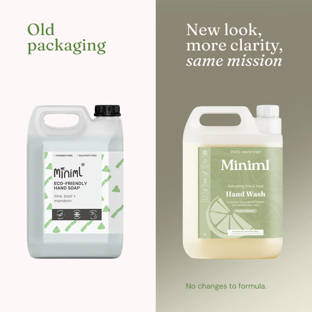 Miniml Eco Friendly Hand Soap Lime, Basil & Mandarin 5000ml - Image 4