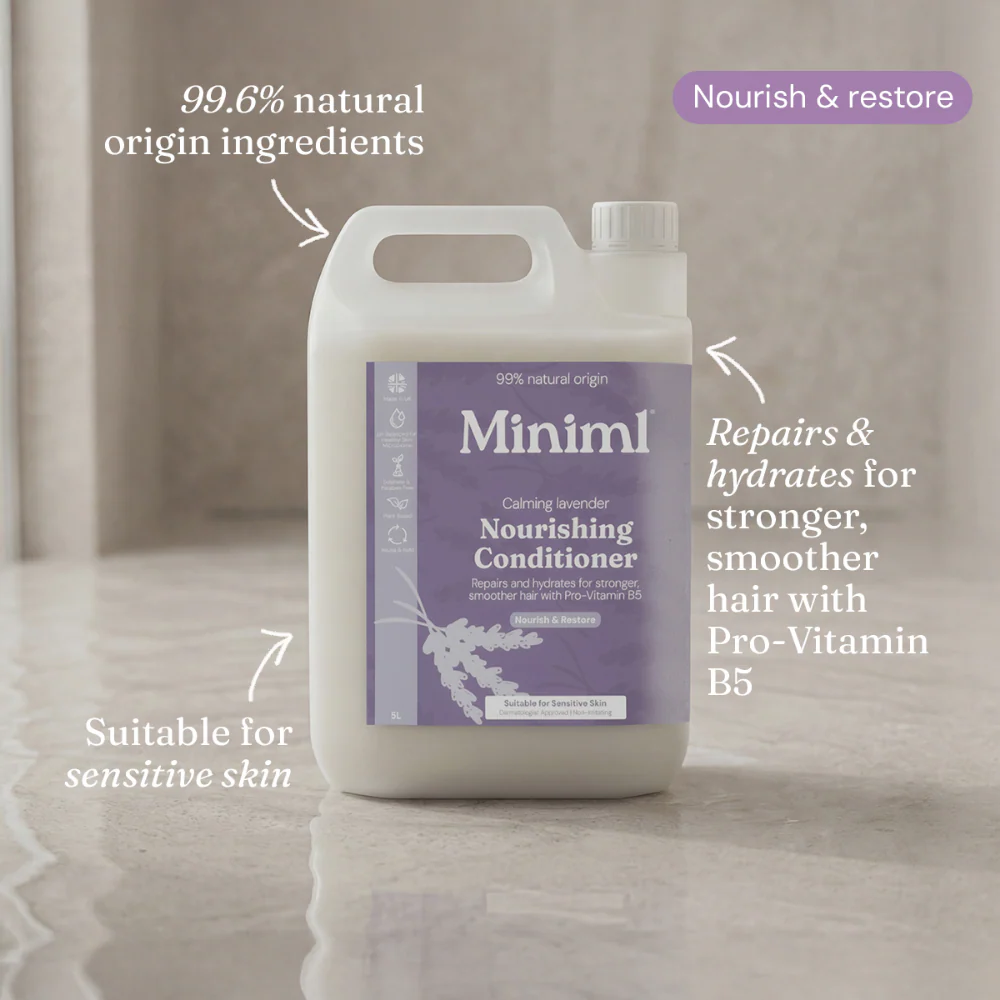 Miniml Eco Friendly Nourish & Repair Conditioner English Lavender & Chamomile 5000ml - Image 2