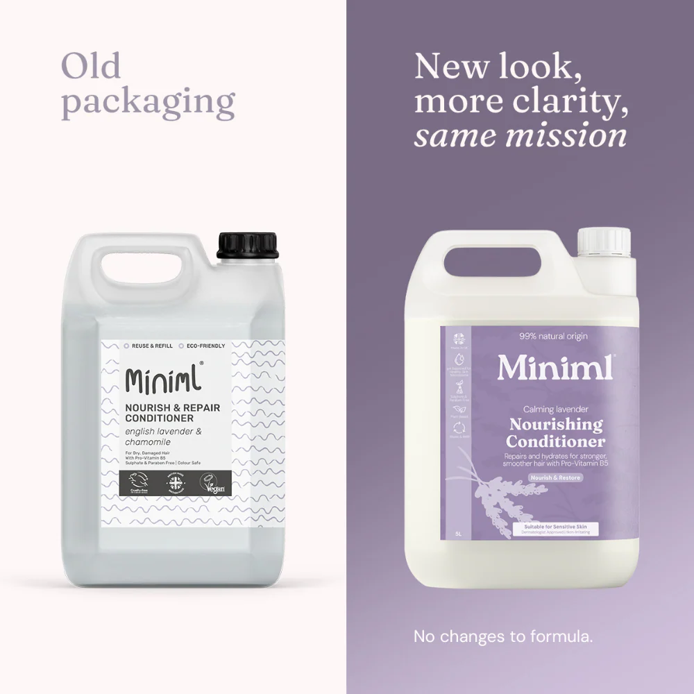 Miniml Eco Friendly Nourish & Repair Conditioner English Lavender & Chamomile 5000ml - Image 4