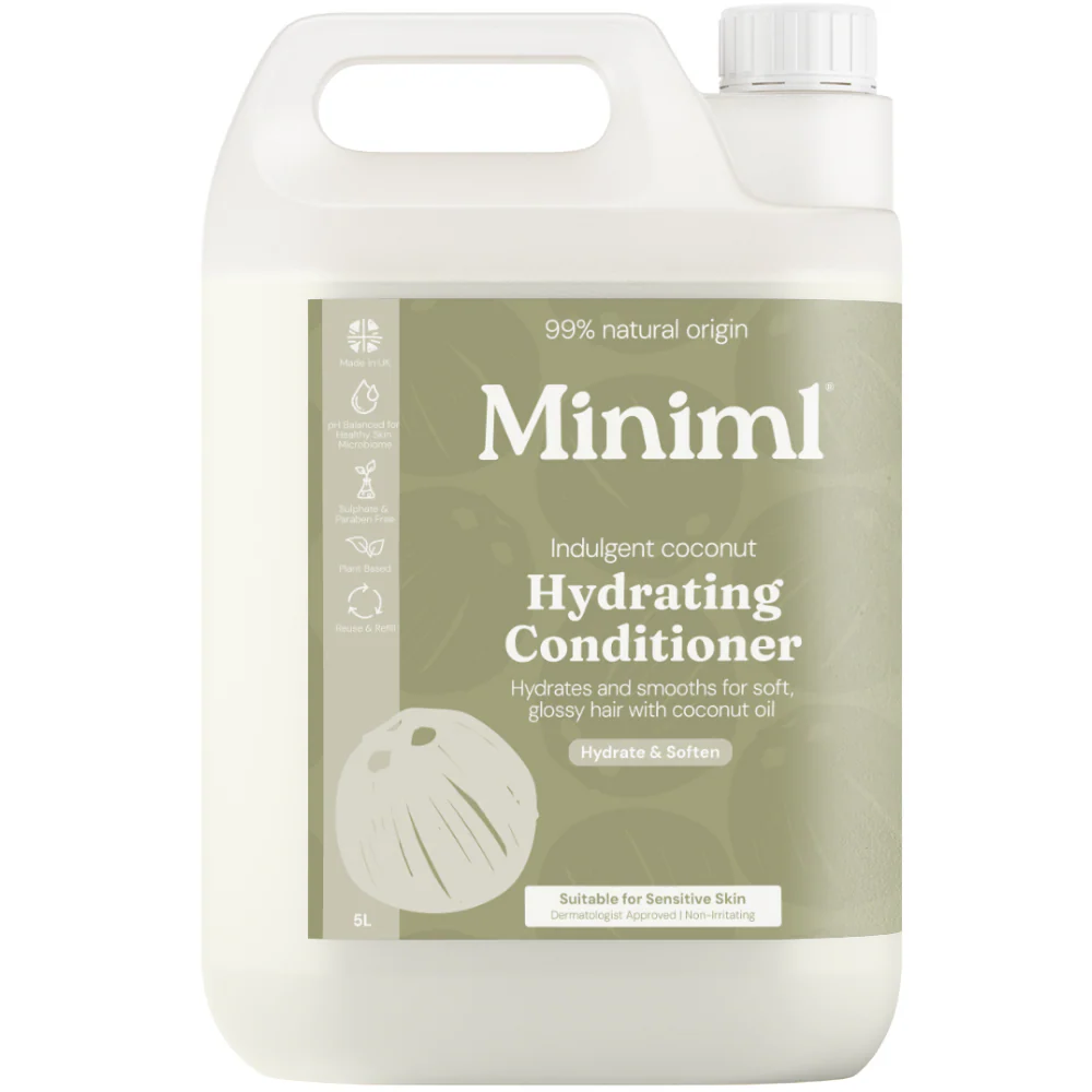 Miniml Eco-Friendly Nourishing Coconut Hair Shampoo & Conditioner Twin 2 x 5000ml - Image 3