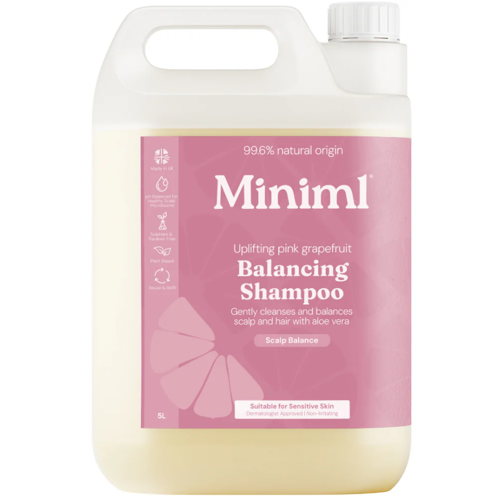 Miniml Eco-Friendly Pink Grapefruit + Aloe Vera Hair Shampoo & Conditioner Twin 2 x 5000ml - Image 2