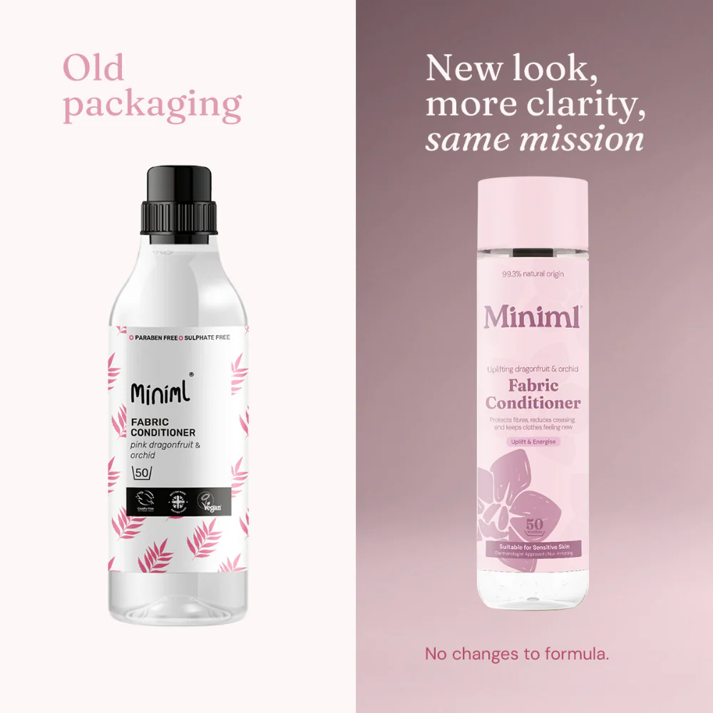 Miniml Fabric Conditioner Pink Dragonfruit & Orchid 1000ml - Image 5