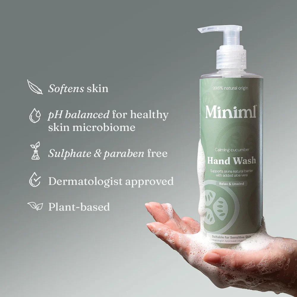 Miniml Hand Wash Calming Cucumber 400ml - Image 3