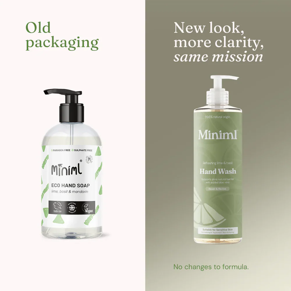 Miniml Hand Wash Refreshing Lime & Basil 400ml - Image 5
