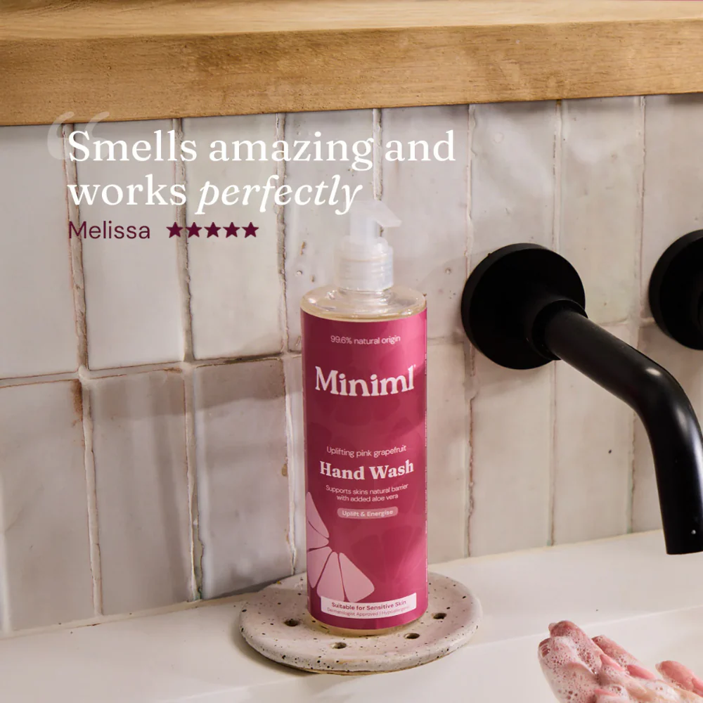 Miniml Hand Wash Uplifting Pink Grapefruit 400ml - Image 2