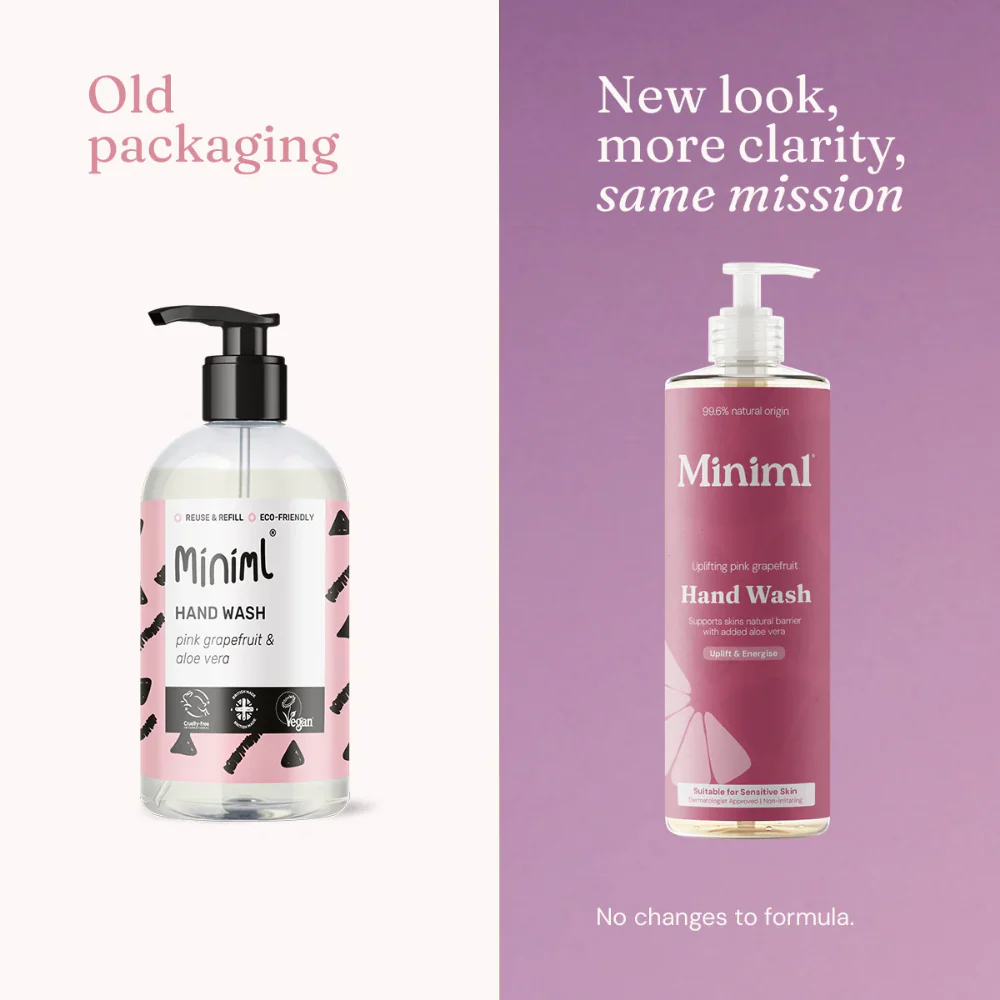 Miniml Hand Wash Uplifting Pink Grapefruit 400ml - Image 5