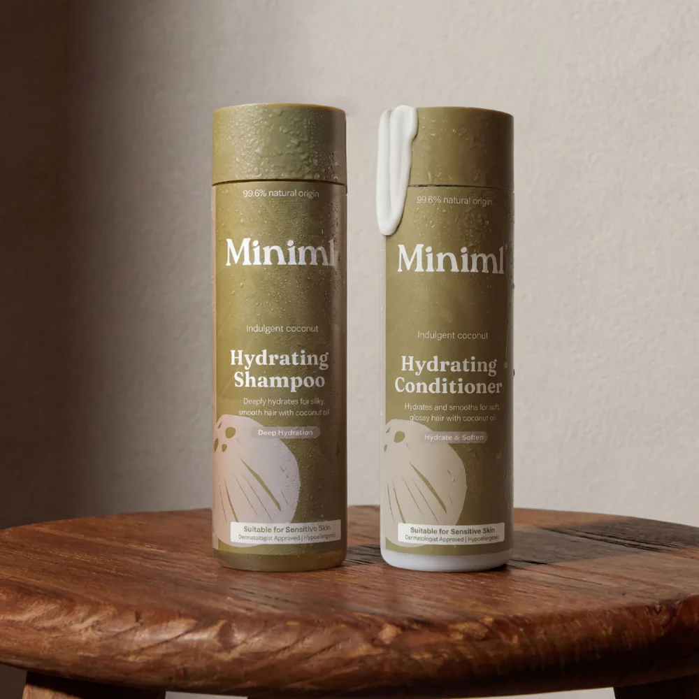 Miniml Hydrating Shampoo & Conditioner Indulgent Coconut Twin 2 x 400ml - Image 4