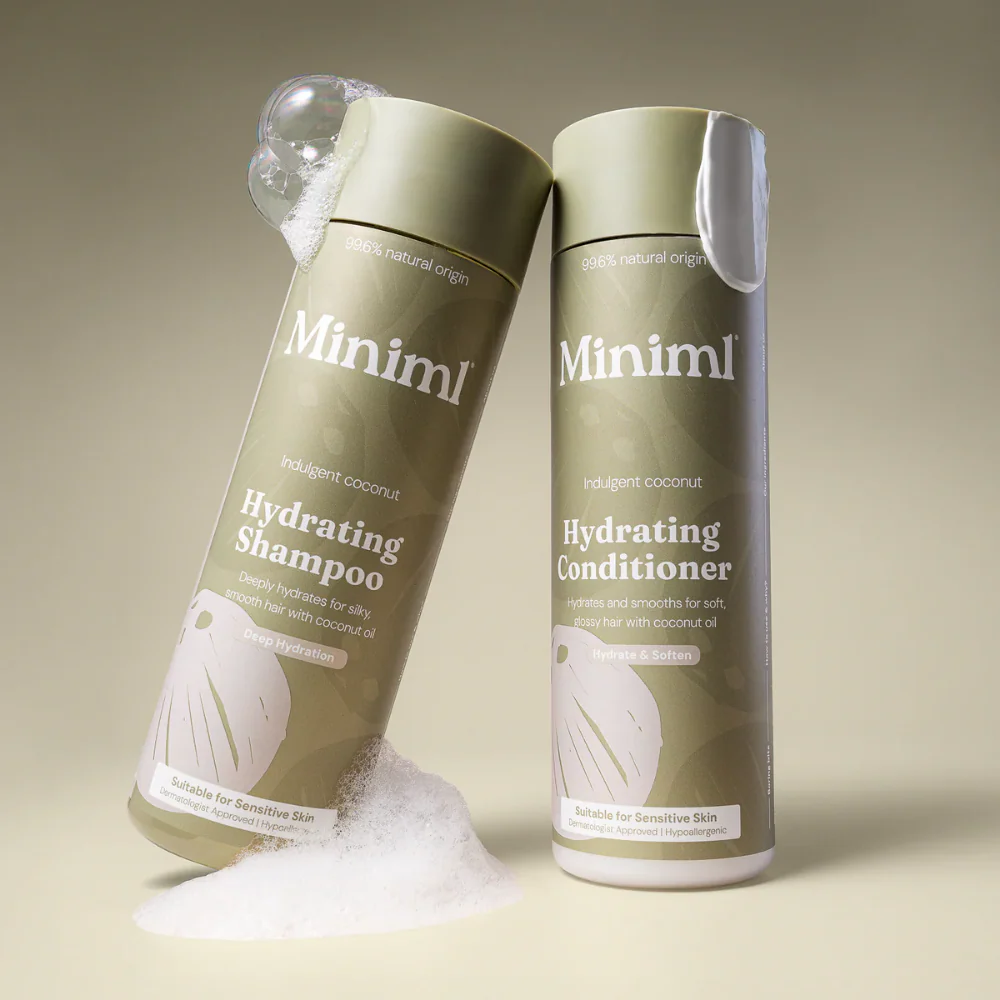 Miniml Hydrating Shampoo & Conditioner Indulgent Coconut Twin 2 x 400ml - Image 5