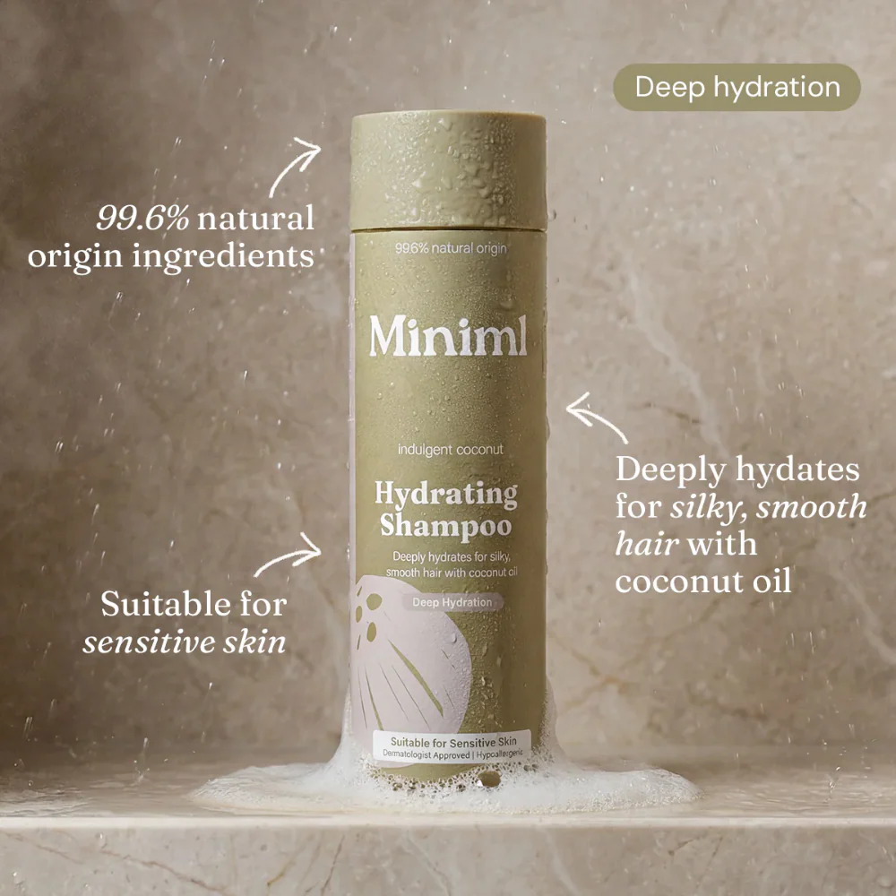 Miniml Hydrating Shampoo Indulgent Coconut 400ml - Image 2