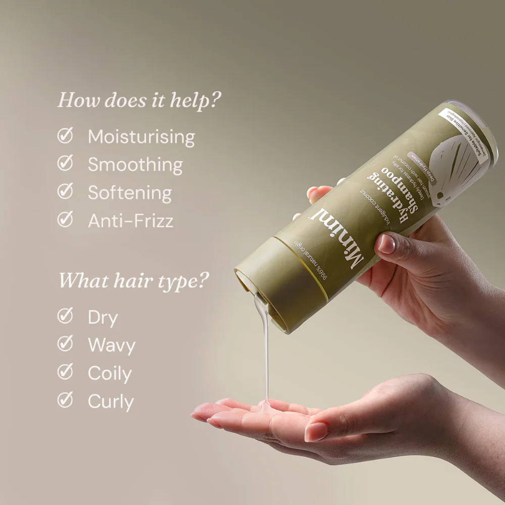 Miniml Hydrating Shampoo Indulgent Coconut 400ml - Image 3