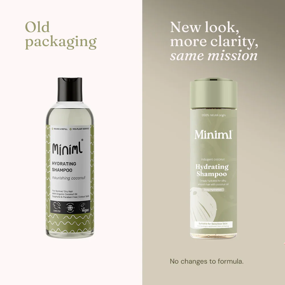 Miniml Hydrating Shampoo Indulgent Coconut 400ml - Image 6