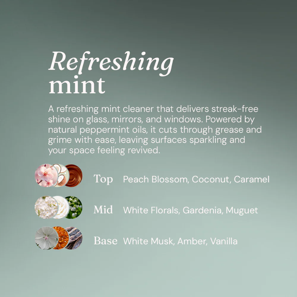 Miniml Natural Refillable Window & Glass Cleaner Mint 750ml - Image 6