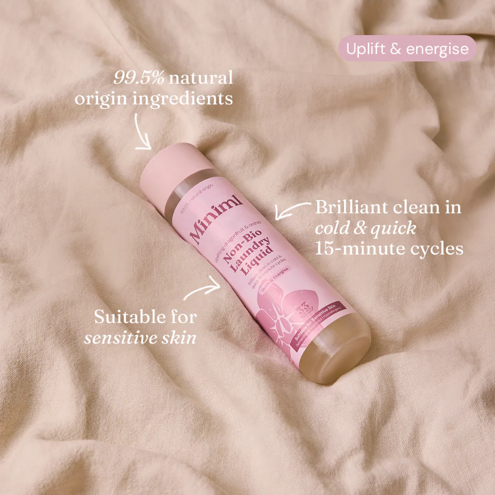 Miniml Non-Bio Laundry Liquid Pink Dragonfruit & Orchid 1000ml - Image 2