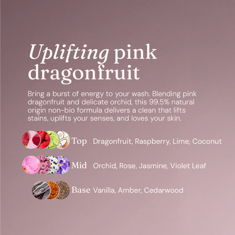 Miniml Non-Bio Laundry Liquid Pink Dragonfruit & Orchid 1000ml - Image 6