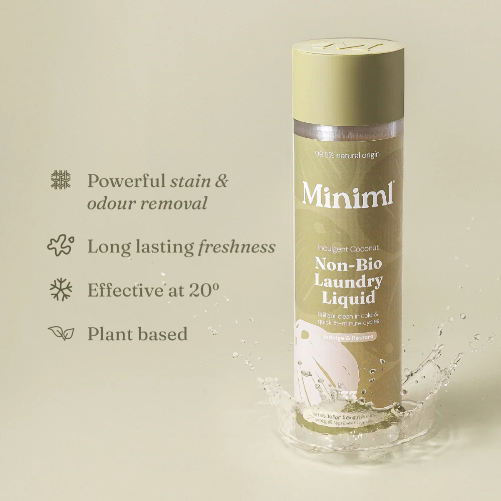 Miniml Non-Bio Laundry Liquid Tropical Coconut 1000ml - Image 3