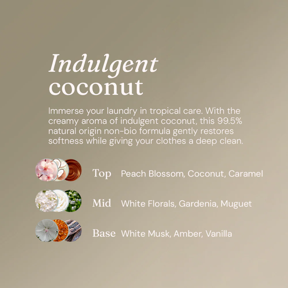 Miniml Non-Bio Laundry Liquid Tropical Coconut 1000ml - Image 6