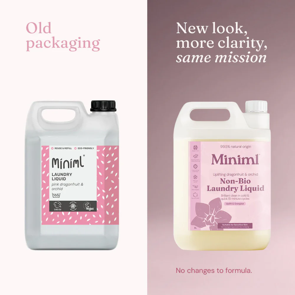 Miniml Non-Bio Laundry Liquid Uplifting Dragonfruit & Orchid 5000ml - Image 6