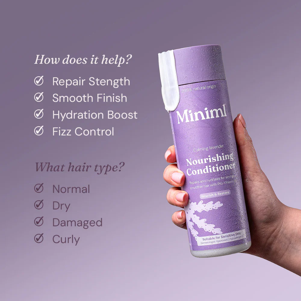 Miniml Nourishing Conditioner Calming Lavender 400ml - Image 5