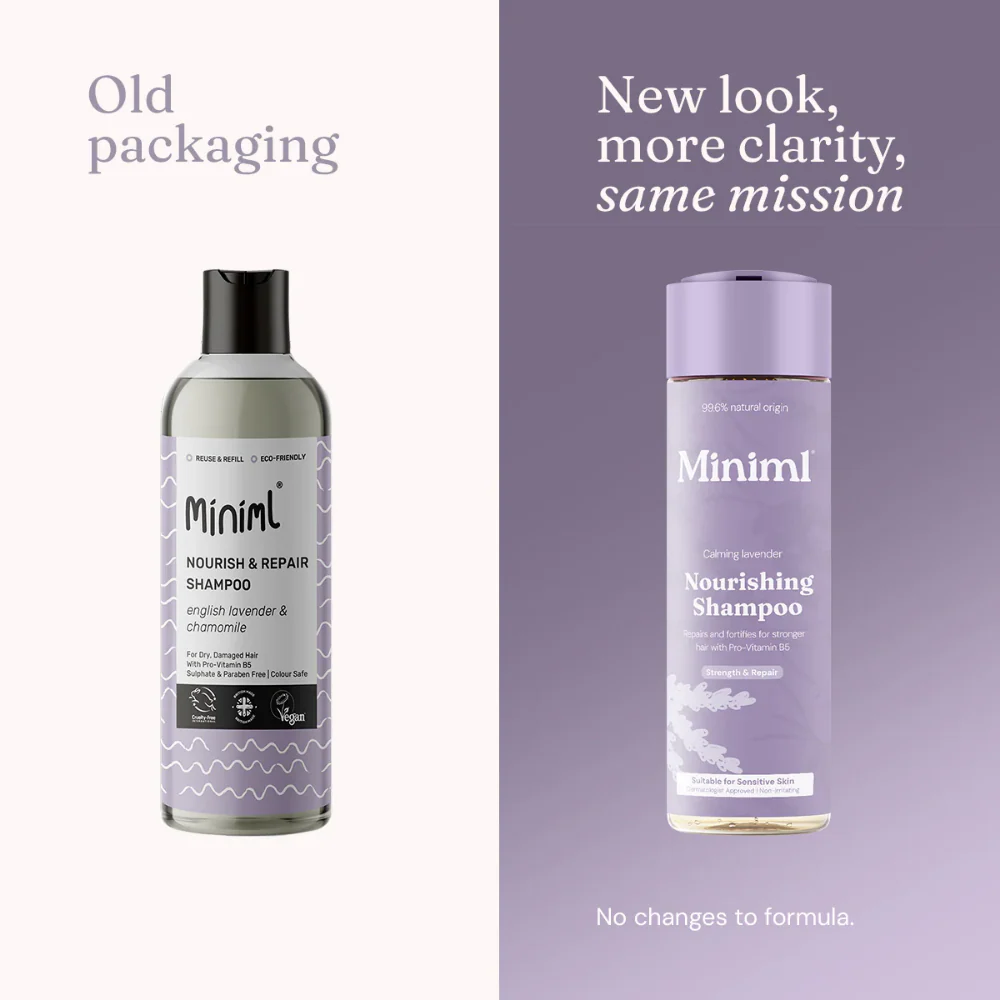 Miniml Nourishing Shampoo Calming Lavender 400ml - Image 6