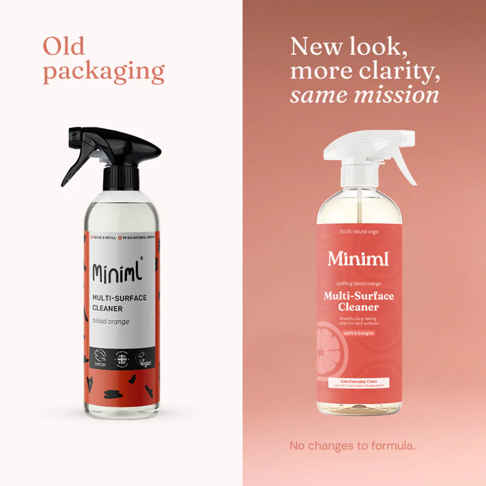 Miniml Surface Cleaner Blood Orange Plastic Spray 750ml - Image 5
