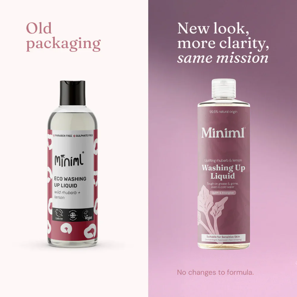 Miniml Washing Up Liquid Uplifting Rhubarb & Lemon 400ml - Image 6