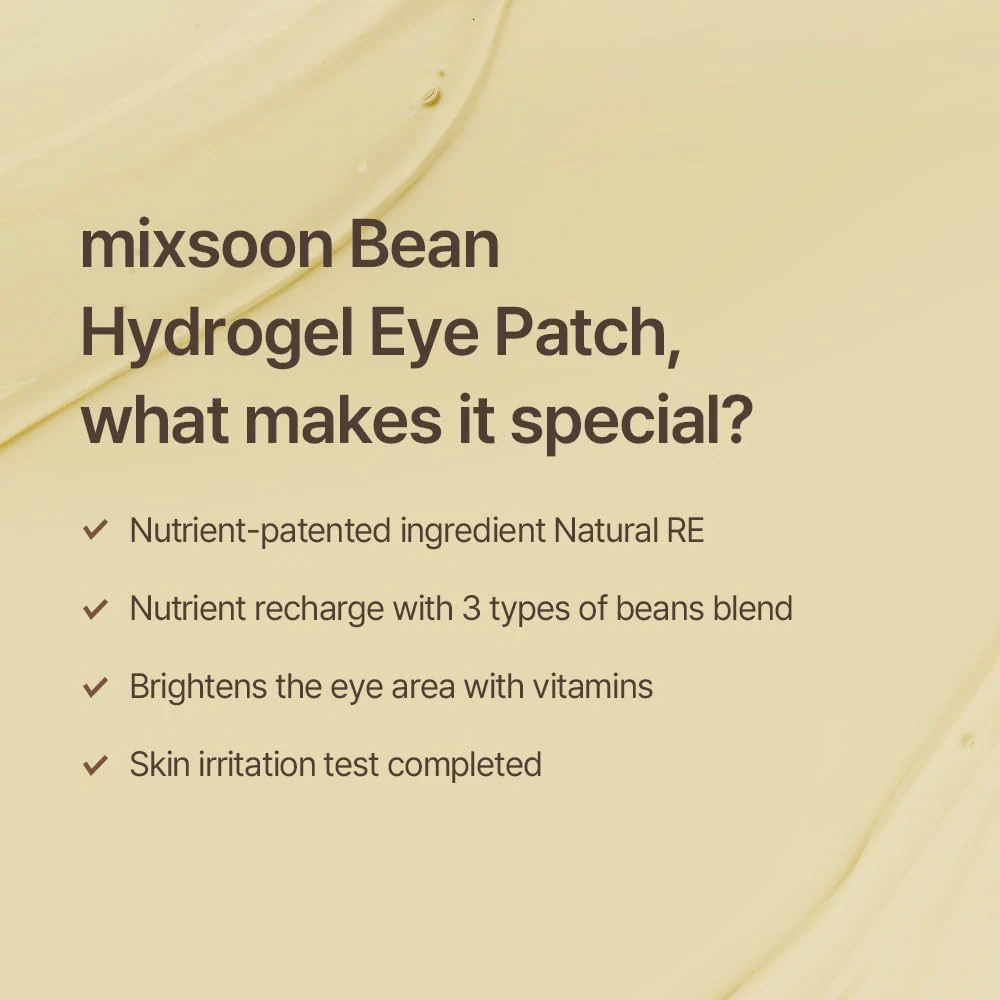Mixsoon Bean Hydrogel Eye Patches x60 - Image 6