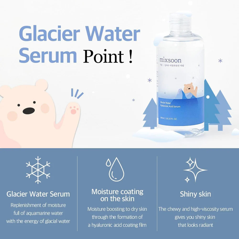 Mixsoon Glacier Water Hyaluronic Acid Serum 300ml - Image 2