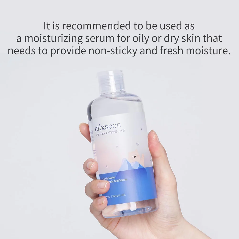 Mixsoon Glacier Water Hyaluronic Acid Serum 300ml - Image 5