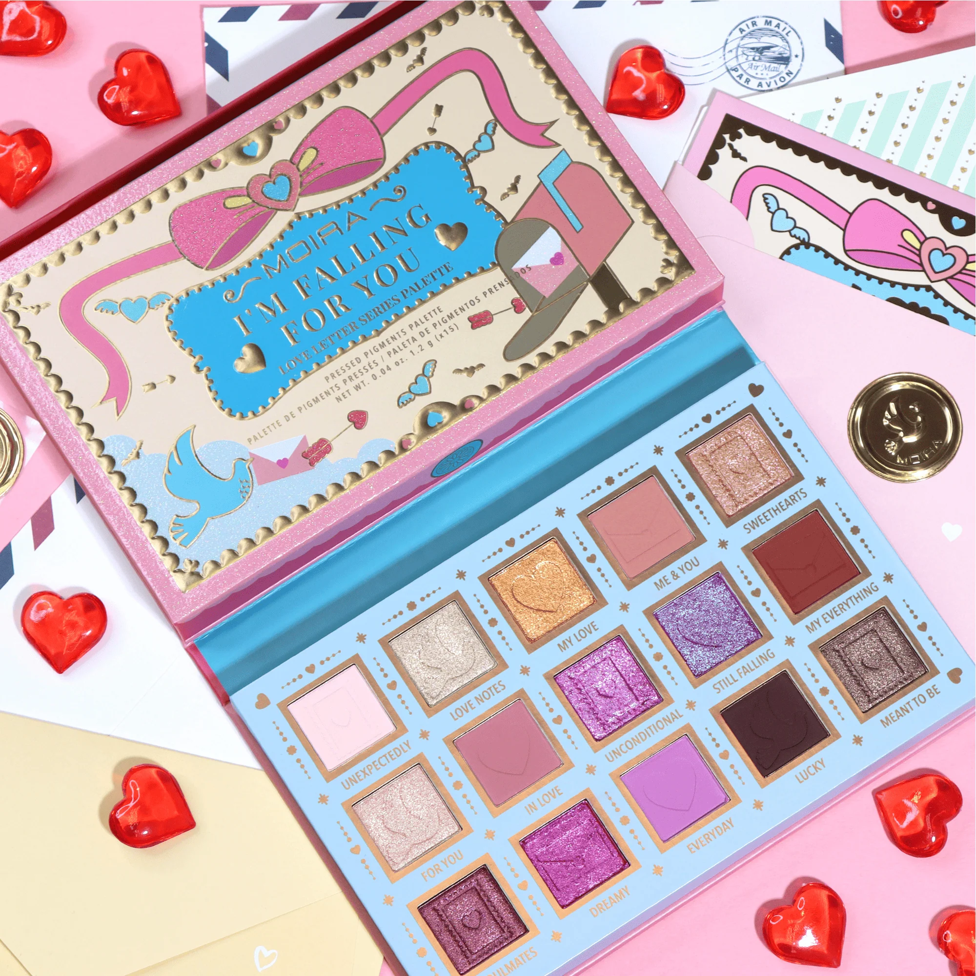 MOIRA I'm Falling For You 15 Colour Eyeshadow Palette - Image 3