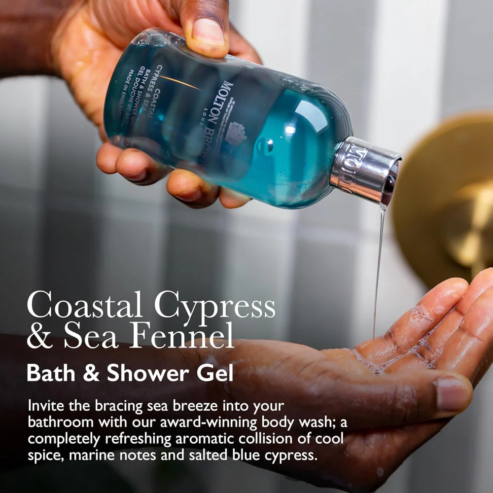Molton Brown Coastal Cypress & Sea Fennel Bath & Shower Gel 300ml - Image 3
