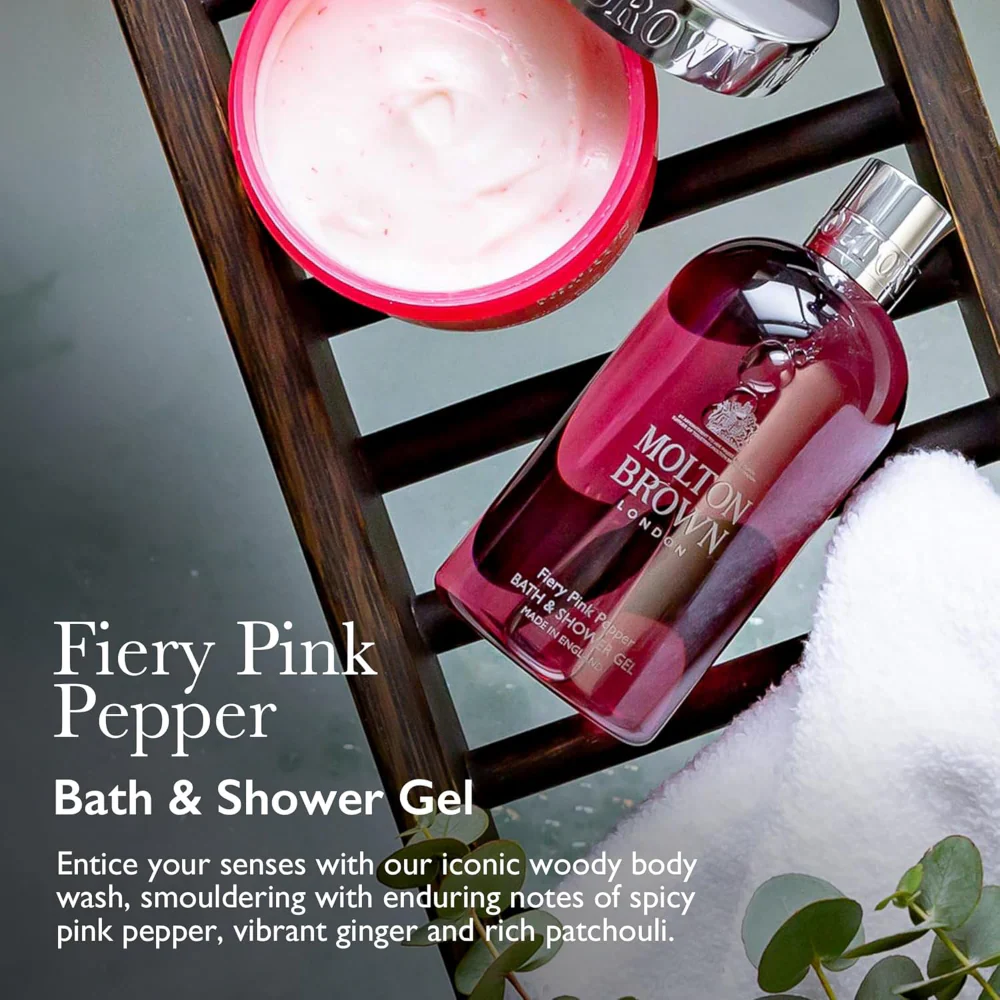 Molton Brown Fiery Pink Pepper Bath & Shower Gel 300ml - Image 2