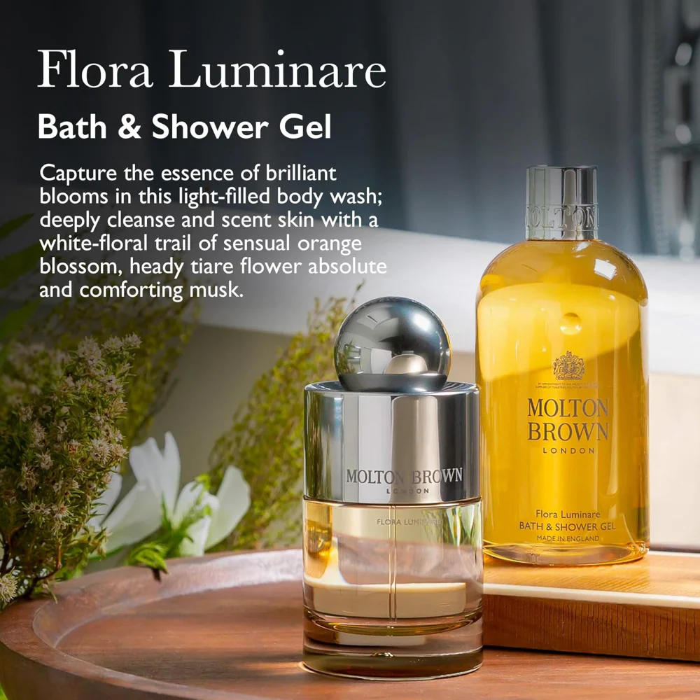 Molton Brown Flora Luminare Bath & Shower Gel 300ml - Image 2