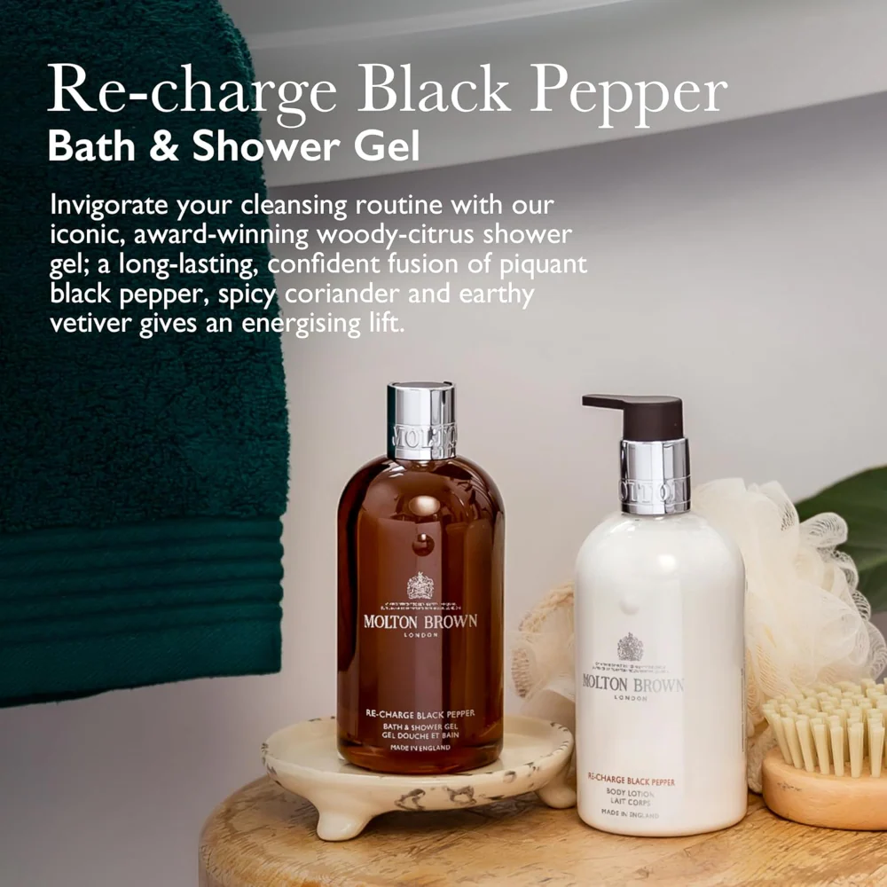 Molton Brown Re-charge Black Pepper Bath & Shower Gel 300ml - Image 2