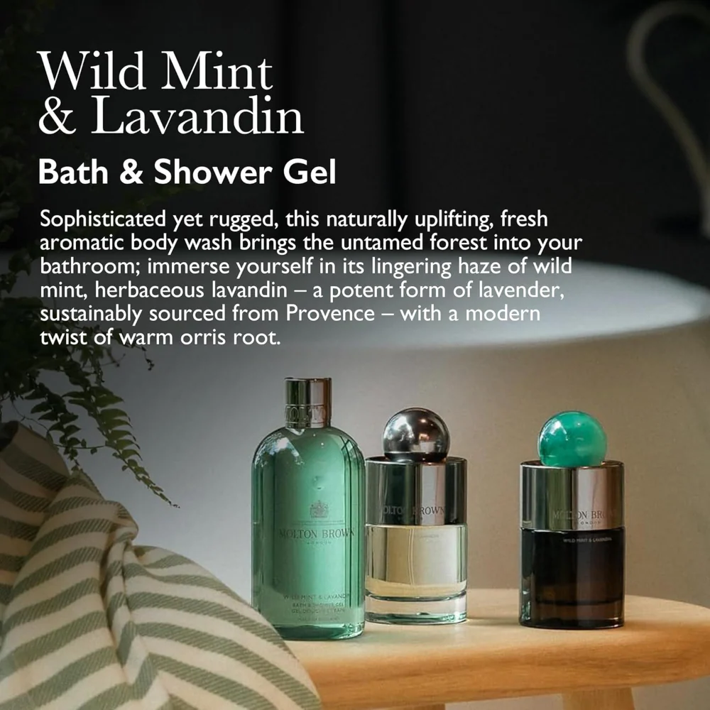Molton Brown Wild Mint & Lavandin Bath & Shower Gel 300ml - Image 3