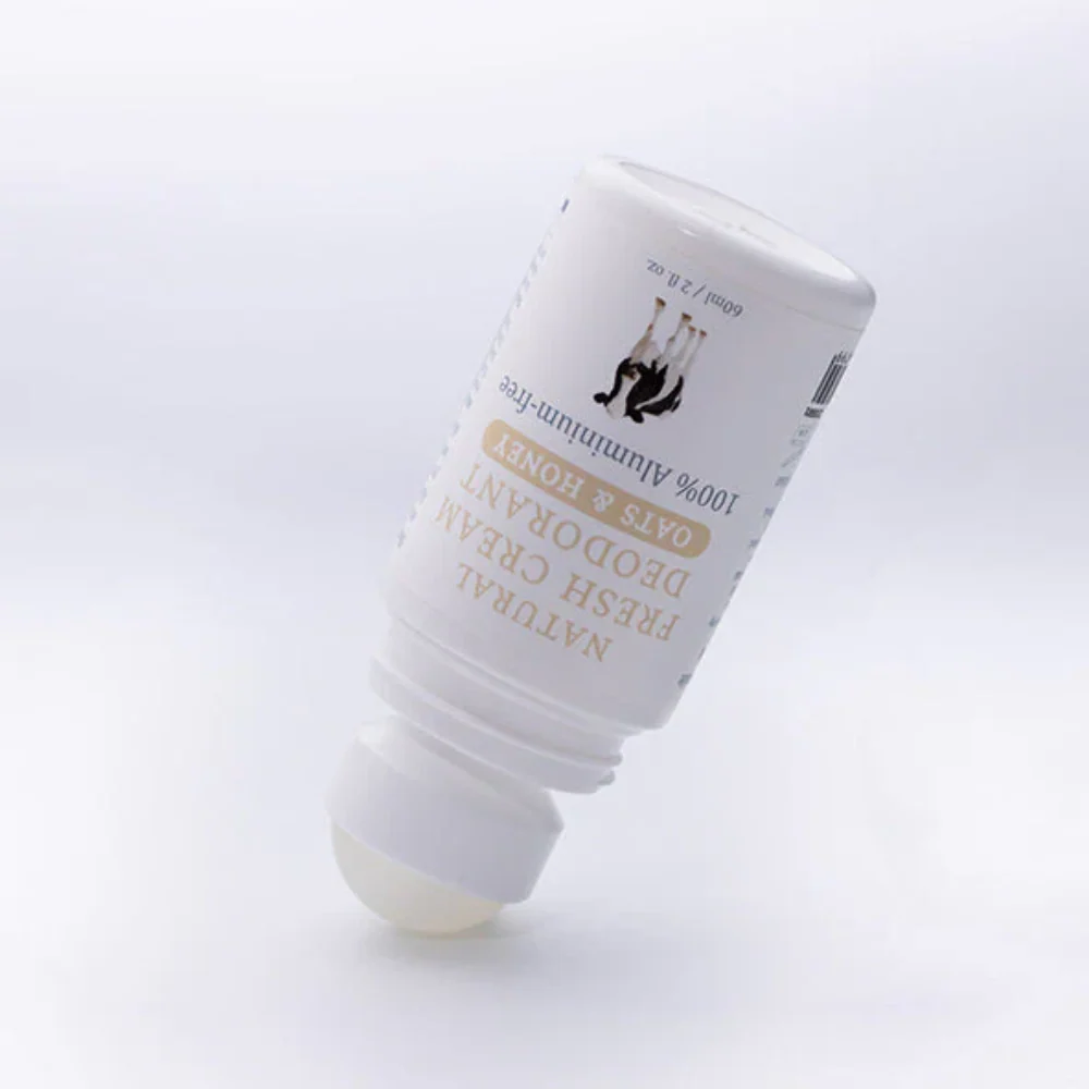 MooGoo Natural Fresh Cream Aluminium Free Deodorant Oats & Honey 60g - Image 3