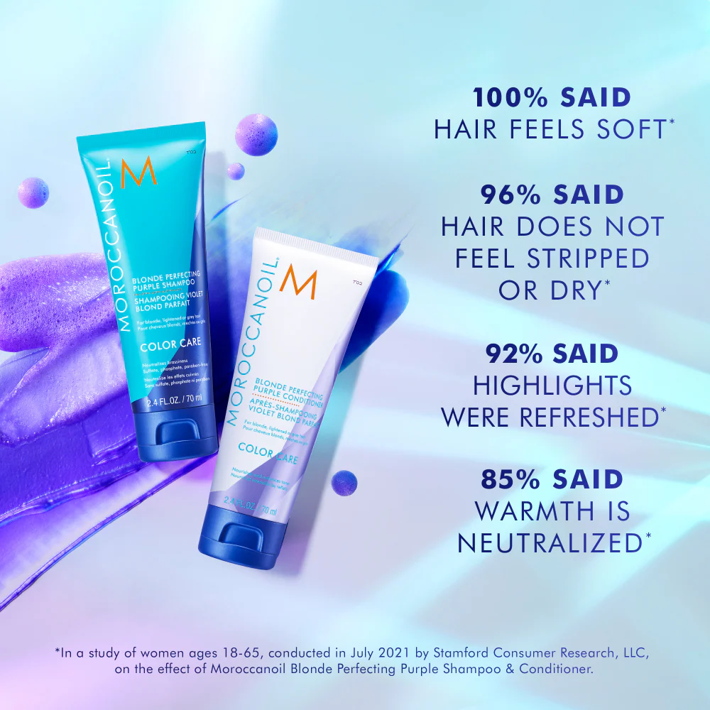 Moroccanoil Blonde Perfecting Purple Shampoo 200ml - Image 2