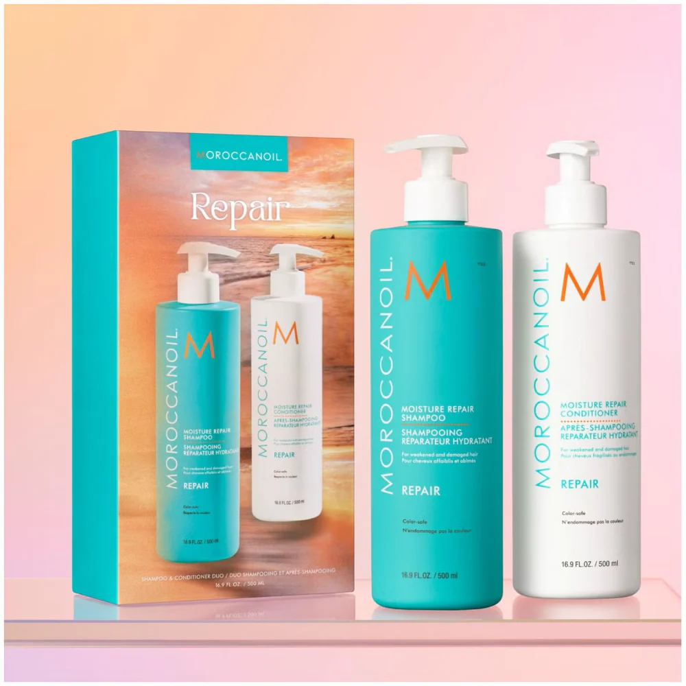 Moroccanoil Moisture Repair Shampoo & Conditioner Duo 2 x 500ml - Image 2