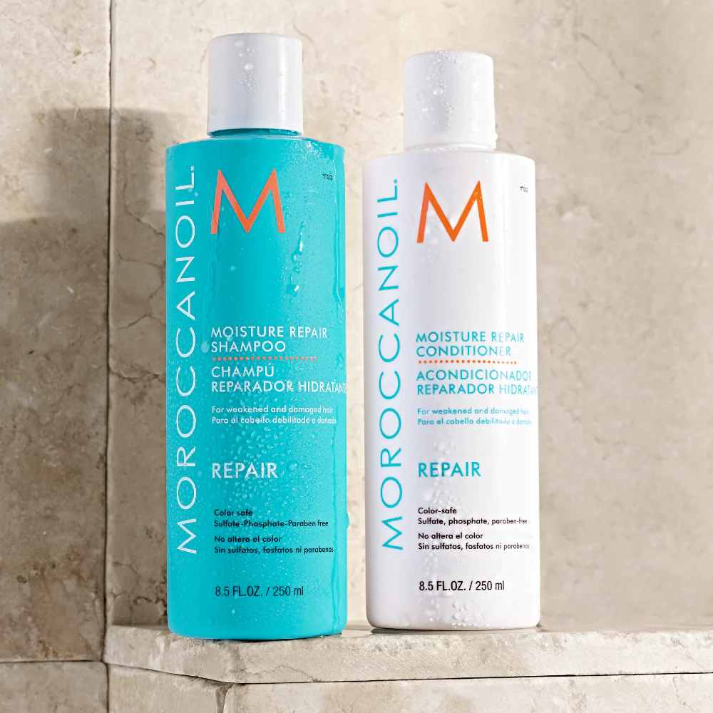 Moroccanoil Moisture Repair Shampoo & Conditioner Twin 2 x 250ml - Image 2